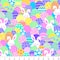 Fabric Traditions Easter Stacked Bunnies & Eggs Glitter Cotton Fabric